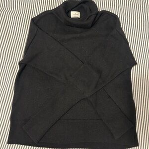 Wilfred Classic Black Knit Wool Sweater